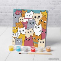 Картина по номерам Школа талантов Милые котята 4719045