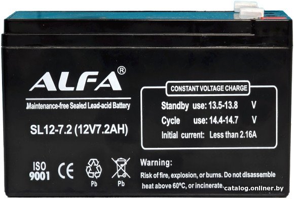 Аккумулятор для ИБП ALFA SL12-7.2 (12V-7.2Ah)