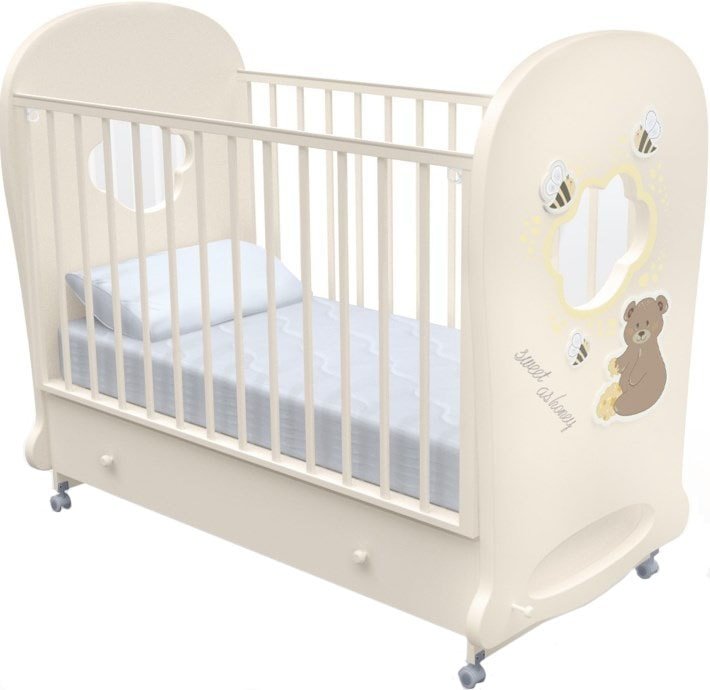 

Классическая детская кроватка Nuovita Stanzione Honey Bear Swing (ваниль)