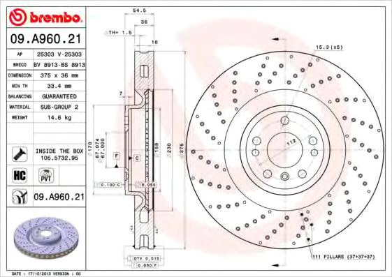 

Brembo 09A96021