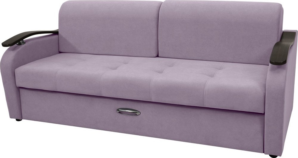 

Диван Сириус Лидер-2 НПБ 215x110 (Eva 13 велюр светло-фиолетовый)