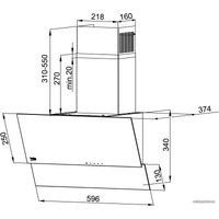 Кухонная вытяжка BEKO HCA 62320 W