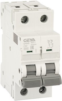 

Выключатель автоматический GEYA GYM9 2P 10А C 6кА GYM92P10C