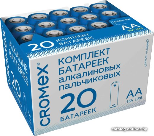 Батарейка Cromex Alkaline LR6 15А АА 20шт