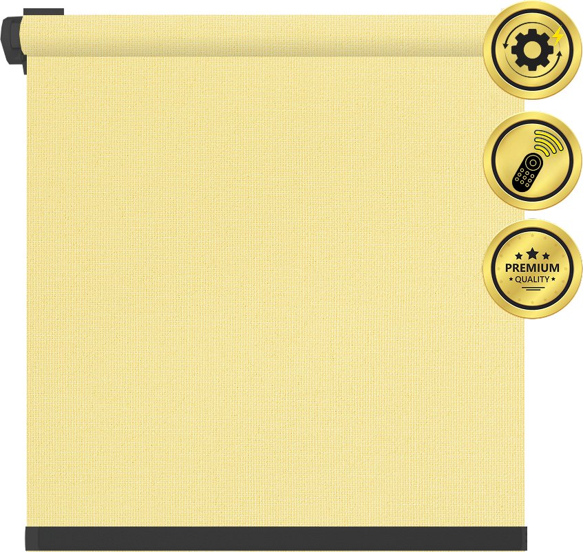 

Рулонная электроштора НеоФьюжен Эден 200 180х250 левая (медовый, черная фурнитура)