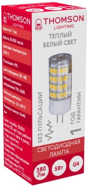 

Светодиодная лампочка Thomson Led G4 TH-B4228