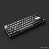 Клавиатура Akko 3068B Plus Black & Pink (Akko Cream Yellow V3)