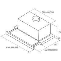 Кухонная вытяжка Jetair Aurora LX/CR/F/50 [PRF0115175]