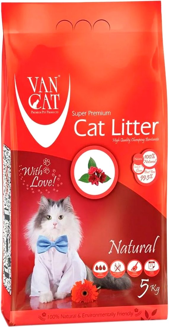 

Наполнитель для туалета Van Cat Classic бентонитовый 5 кг