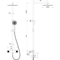 Душевая система  Oliveeka OL-739902-CR