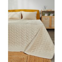 Набор текстиля для спальни Vip Camilla 240-260 (косичка, крем)