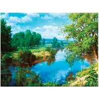 Алмазная мозаика  Остров Сокровищ На берегу реки 662407
