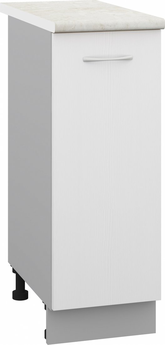 

Шкаф напольный Кортекс-мебель Корнелия Лира НШ30р (белый/королевский опал)