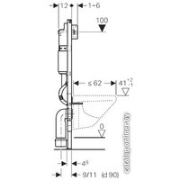 Инсталляция для унитаза Geberit Duofix UP100 458.122.46.1