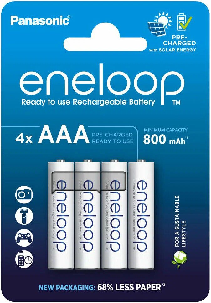 

Аккумулятор Panasonic Eneloop AAA BK-4MCDE/4CP (4 шт)