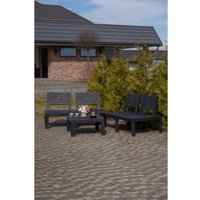 Набор садовой мебели Ipae Progarden MOL05CCA (антрацит)