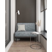 Диван MONOFIX Одос 2-хместный (велюр/серый жемчуг №8)