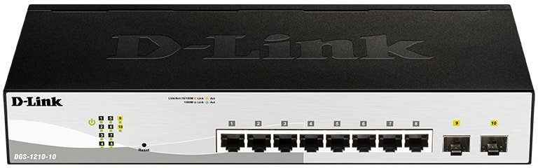 

Управляемый коммутатор 2-го уровня D-Link DGS-1210-10/FL1A