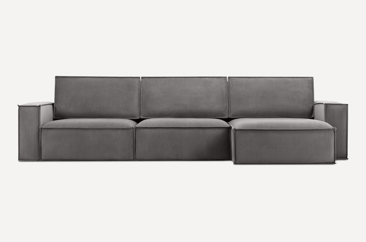 

Угловой диван Divan Эби-2 Velvet Grey 264802 (серый)
