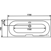 Ванна Eurolux Сибарис 170x70