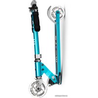Двухколесный детский самокат Micro Sprite LED (морской синий)