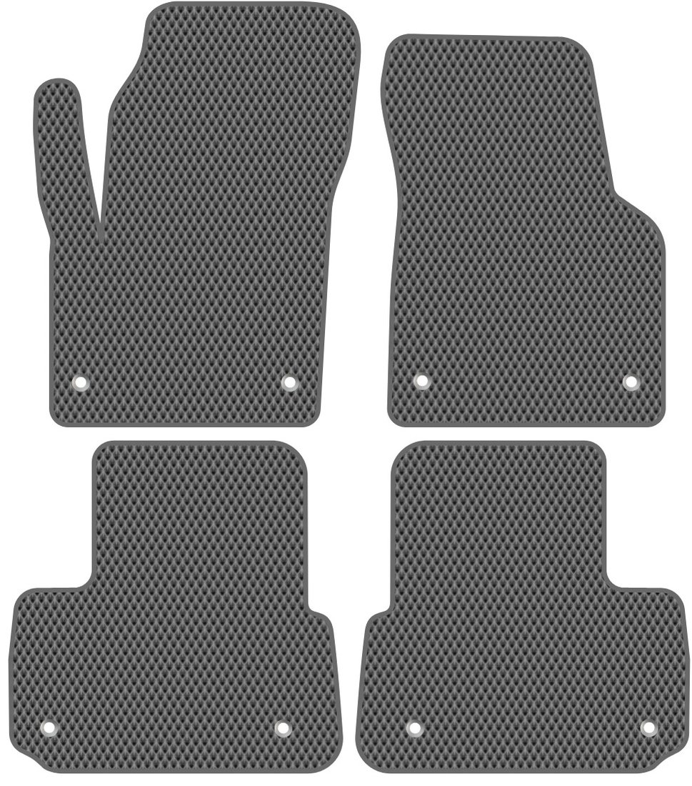 

Комплект ковриков для авто Alicosta Land Rover Discovery Sport I (suv / L550) 2019 - Н.В. (серый, ромб)