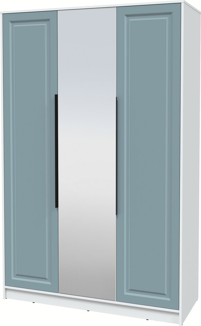 

Шкаф распашной Интерлиния Концепт КТ-Ш3з Деко (белый платинум/океан)