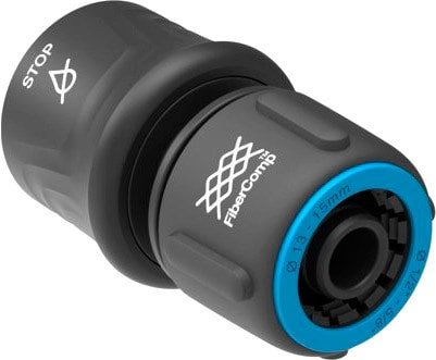 

Коннектор Fiskars Коннектор для шланга 13-15 мм 1/2” - 5/8” c автостопом 1054789