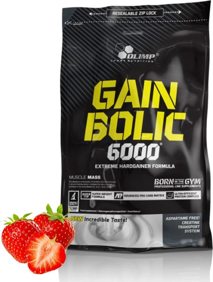 Гейнер Olimp Gain Bolic 6000 (1 кг, клубника)