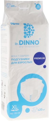 Трусы-подгузники для взрослых Dr.Dinno Premium XL (20 шт)