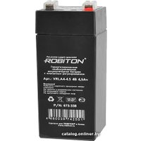 Аккумулятор для ИБП Robiton VRLA4-4.5 (4В/4.5 Ач)