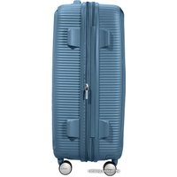 Чемодан-спиннер American Tourister SoundBox Stone Blue 67 см