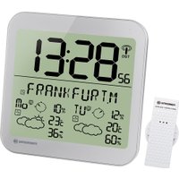 Настенные часы Bresser MyTime Meteotime LCD (серебристый)