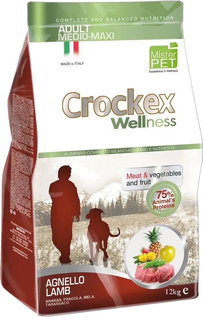 

Сухой корм для собак Crockex Wellness Medio-Maxi Adult Lamb & Rice 12 кг