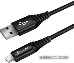 Кабель Airline ACH-M-23 USB Type-A - microUSB (1 м, черный)