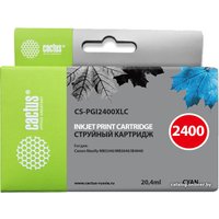 Картридж CACTUS CS-PGI2400XLC (аналог Canon PGI-2400XL C)