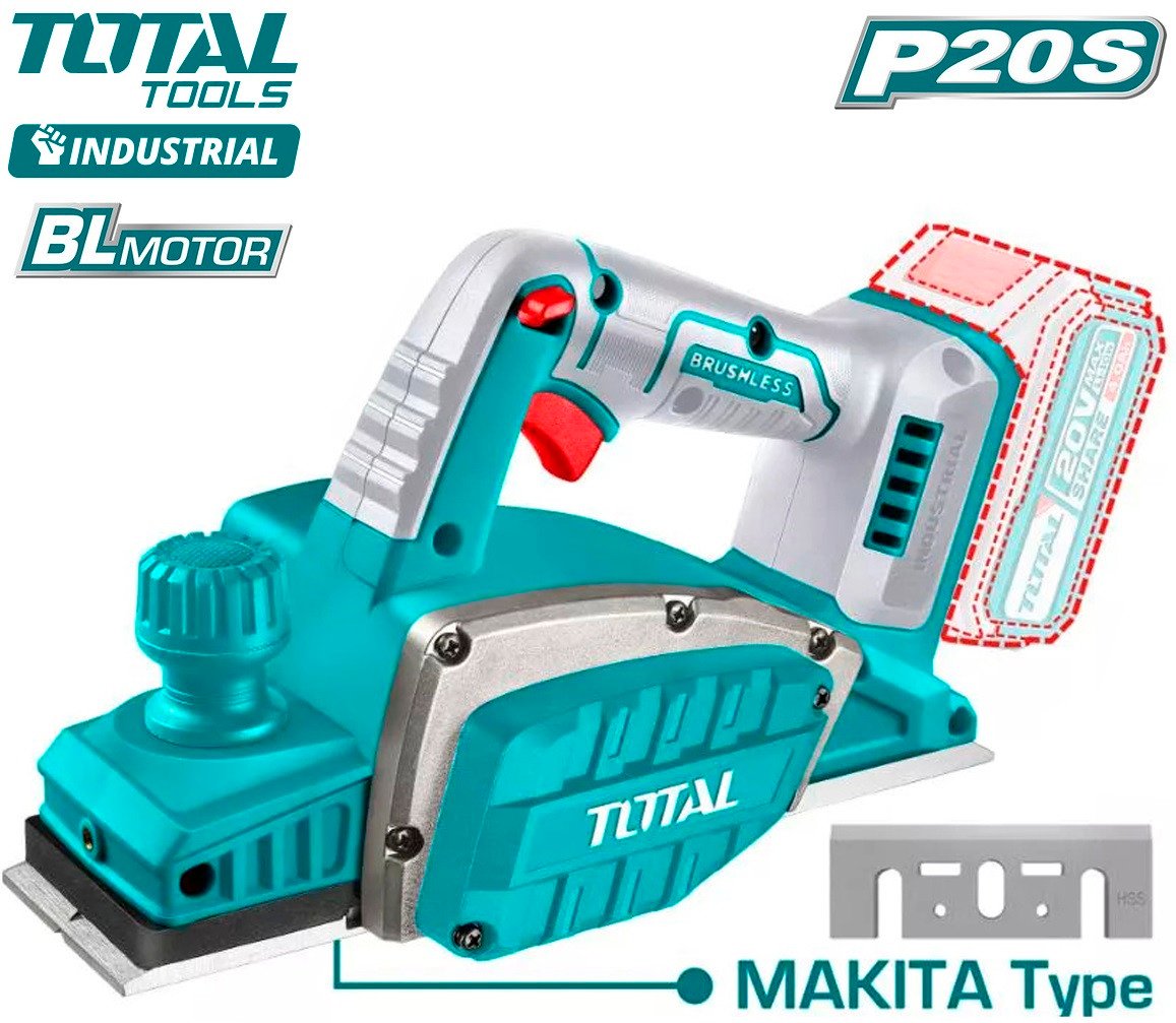 Рубанок Total TRLI20401 (без АКБ)