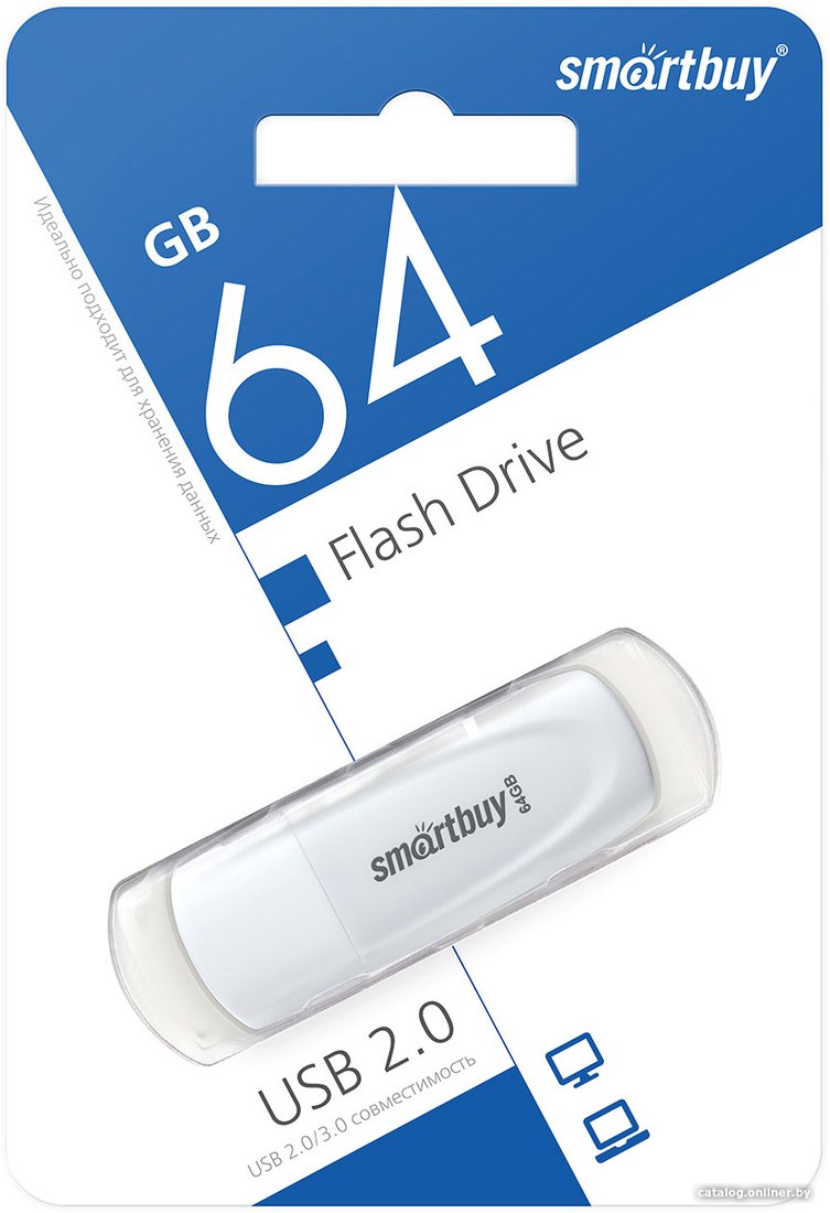 USB Flash SmartBuy Scout 64GB (белый)