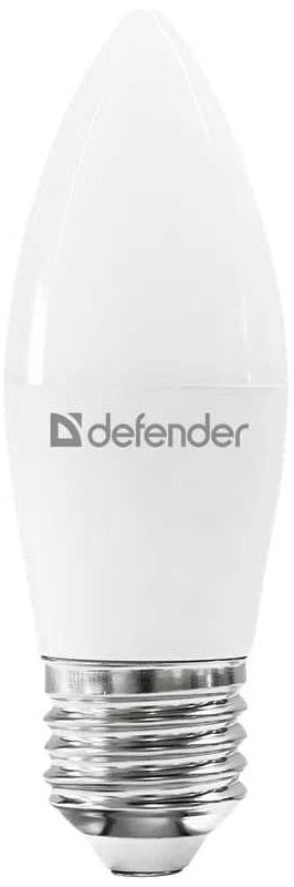 Светодиодная лампочка Defender C37-12W-865-E27