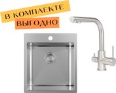 AIR 100 X + cмеситель AquaSanita 2663 L 002 steel