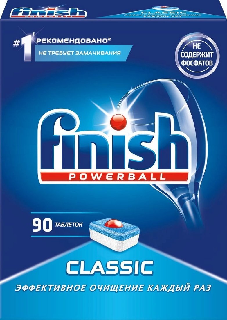 

Таблетки для посудомоечной машины Finish Powerball Classic (90 шт)