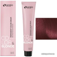 Крем-краска для волос Sergio Professional Color&Blonde 6.62 темно-русый пурпурный