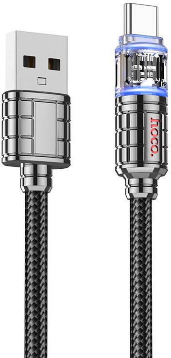 

Кабель Hoco U122 USB Type-A - USB Type-C (1.2 м, черный)