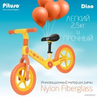 Беговел Pituso Dino EVA 12 (желтый)