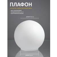 Плафон Элетех Шар 40-103-и36 1070900028 (матовый белый)