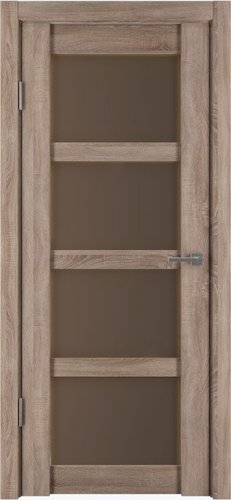 Межкомнатная дверь IstokDoors Горизонталь-12 ДЧ 60x200 (спил седой/стекло бронза)