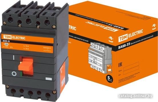 Выключатель автоматический TDM Electric ВА88-35 3Р 200А 35кА SQ0707-0016