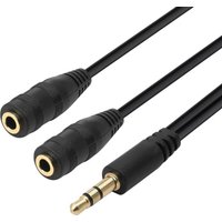 Кабель USBTOP Jack 3.5 мм - 2xJack 3.5 мм (1.5 м)