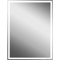 Континент Шкаф с зеркалом Mirror Box Black Led 60х80