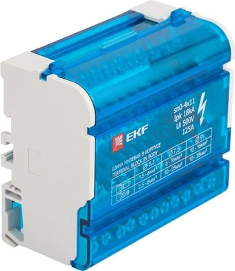 Нулевая шина EKF sn0-4x11